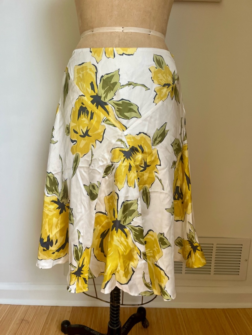 Beth Bowley/Anthropolgie Silk Floral Skirt